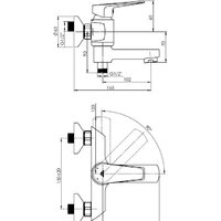 Смеситель Rubineta Deli-10/K (SW) D1PK08 - Изображение №3 — Chaika Market