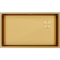 Кухонная мойка Paulmark NEXT-SKEW 74 Uni PM887444-BG (золото/брашированное золото) — Chaika Market