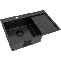Кухонная мойка ZorG ZRN 5080 Premium L PVD Gunblack - Изображение №5 — Chaika Market