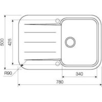 Кухонная мойка KUPPERSBERG Lira 1B1D Beige - Изображение №5 — Chaika Market