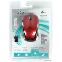 Мышь Logitech Wireless Mouse M235 Red (910-002497) - Изображение №7 — Chaika Market