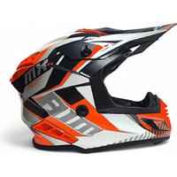 Мотошлем AIM RH855 Fiber Glass Tondo RH855T-OBW-L (L, оранжевый/черный/белый) - Изображение №5 — Chaika Market