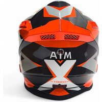 Мотошлем AIM RH855 Fiber Glass Tondo RH855T-OBW-L (L, оранжевый/черный/белый) - Изображение №4 — Chaika Market