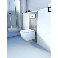 Унитаз подвесной Roxen Cube Bidet One Rimless 6 в 1 StounFix Dual Fresh 632852 (оружейная сталь/металл) - Изображение №9 — Chaika Market