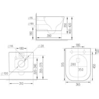 Унитаз подвесной Roxen Cube Bidet One Rimless 6 в 1 StounFix Dual Fresh 632852 (оружейная сталь/металл) - Изображение №22 — Chaika Market