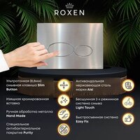 Унитаз подвесной Roxen Cube Bidet One Rimless 6 в 1 StounFix Dual Fresh 632852 (оружейная сталь/металл) - Изображение №15 — Chaika Market