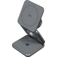 Беспроводное зарядное Magssory Fold Pro 3 в 1 WCH063 (темно-серый) - Изображение №5 — Chaika Market