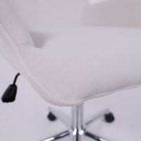Офисное кресло AksHome Bella (chrome Kiton 701 велюр/белый антарктида) - Изображение №10 — Chaika Market