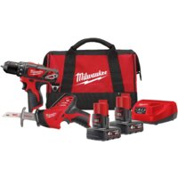  Milwaukee М12 ВPP2С-402B 4933441230 (шуруповерт, сабельная пила, 2 АКБ, сумка) — Chaika Market