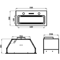 Кухонная вытяжка MAUNFELD Trapeze 601GG (белый) - Изображение №2 — Chaika Market