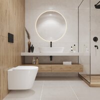 Унитаз подвесной Lauter Longer 2110822 с кнопкой 219703F (квадратная, сатин) - Изображение №14 — Chaika Market