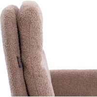 Офисное кресло TetChair Dover (хром/букле/коричневый) - Изображение №9 — Chaika Market