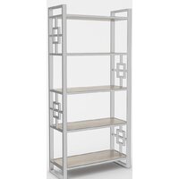 Стеллаж Hype Mebel Квадро 80x170 (белый/древесина белая) - Изображение №1 — Chaika Market