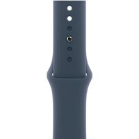 Умные часы Apple Watch SE 2 40 мм (алюминиевый корпус, серебристый/грозовой синий, спортивный силиконовый ремешок S/M) - Изображение №3 — Chaika Market