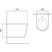 Биде Aquatek Вега AQ1057-MW - Изображение №2 — Chaika Market
