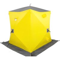 Палатка для зимней рыбалки Helios Куб Premium HS-WSCI-P-180YG (зимняя, утепленная) — Chaika Market