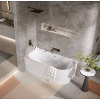 Ванна Polimat Sola 160x75 L (пристенная, белый) - Изображение №2 — Chaika Market