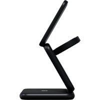 Беспроводное зарядное Magssory Fold Pro 3 в 1 WCH063 (черный) - Изображение №4 — Chaika Market