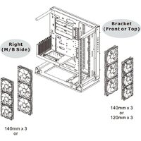 Корпус Thermaltake Core P3 TG Pro Snow CA-1G4-00M6WN-09 - Изображение №14 — Chaika Market