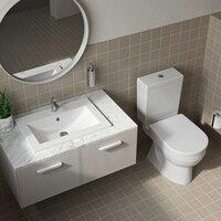 Унитаз напольный Керамин Бергамо Нова Slim МЛ 2-режим (белый) - Изображение №7 — Chaika Market