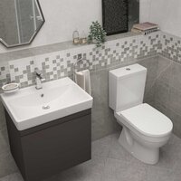 Унитаз напольный Керамин Бергамо Нова Slim МЛ 2-режим (белый) - Изображение №6 — Chaika Market