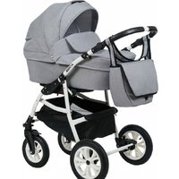 Универсальная коляска Alis Berta F (3 в 1, Be 05, светло-серый) — Chaika Market