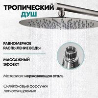 Душевая система  Grocenberg GB5099BG-1 (графит) - Изображение №12 — Chaika Market