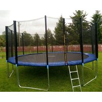 Батут Atlas Sport 490 см - 16ft Pro (с лестницей, внешняя сетка, синий) - Изображение №1 — Chaika Market