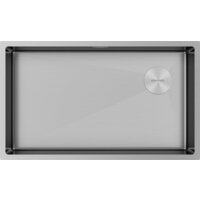 Кухонная мойка Paulmark NEXT-SKEW 74 Uni PM887444-BS (стальной/брашированная сталь) — Chaika Market