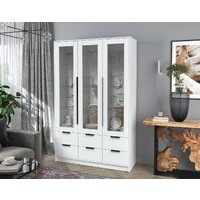 Шкаф-витрина Интерлиния Концепт КТ-ШВ3 (белый платинум/белый платинум) - Изображение №4 — Chaika Market