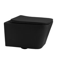 Унитаз подвесной Abber Rechteck AC1201MB-AC0105-AC0120NG (с кнопкой смыва) - Изображение №4 — Chaika Market