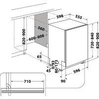 Встраиваемая посудомоечная машина Whirlpool W8I HF58 TUS - Изображение №10 — Chaika Market