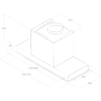 Кухонная вытяжка Elica Hidden 2.0 IX/A/72 PRF0095073A - Изображение №4 — Chaika Market