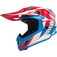 Мотошлем AIM RH855 Fiber Glass Tondo RH855T-BWR-M (M, синий/белый/красный) — Chaika Market