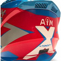 Мотошлем AIM RH855 Fiber Glass Tondo RH855T-BWR-M (M, синий/белый/красный) - Изображение №11 — Chaika Market