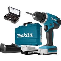 Дрель-шуруповерт Makita DF347DWEX8 (с 2-мя АКБ, кейс) — Chaika Market