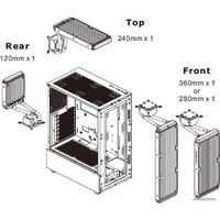 Корпус Thermaltake View 200 TG ARGB CA-1X3-00M1WN-00 - Изображение №10 — Chaika Market