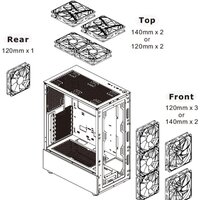 Корпус Thermaltake View 200 TG ARGB CA-1X3-00M1WN-00 - Изображение №11 — Chaika Market
