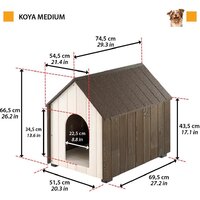 Будка Ferplast Koya Medium 87028200 - Изображение №6 — Chaika Market