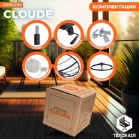 Офисное кресло TetChair Cloude Home (рогожка серо-бежевый) - Изображение №7 — Chaika Market