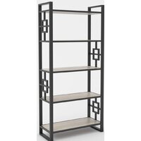 Стеллаж Hype Mebel Квадро 50x200 (черный/дуб галифакс натуральный) — Chaika Market