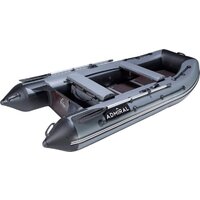 Моторно-гребная лодка Адмирал АМ-320С (cветло-серый/черный) — Chaika Market
