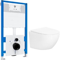 Унитаз подвесной Lauter Sulzdorf + 21901001 (белый с микролифтом) — Chaika Market