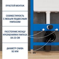 Унитаз подвесной Lauter Sulzdorf + 21901001 (белый с микролифтом) - Изображение №7 — Chaika Market