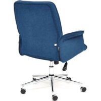 Офисное кресло TetChair York (флок, синий 32) - Изображение №4 — Chaika Market