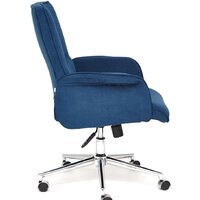 Офисное кресло TetChair York (флок, синий 32) - Изображение №3 — Chaika Market
