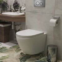 Унитаз подвесной Roxen Antares One Rimless 6 в 1 StounFix Dual Fresh 625385 (оружейная сталь/металл) - Изображение №11 — Chaika Market