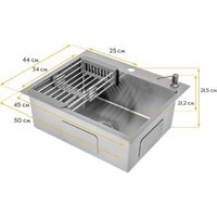 Кухонная мойка Axus LS-5044SD - Изображение №11 — Chaika Market