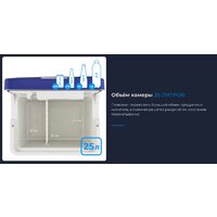 Термоэлектрический автохолодильник ZUGEL ZCR251D 25л (синий) - Изображение №2 — Chaika Market