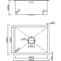 Кухонная мойка Roxen Uno 560210-54S - Изображение №14 — Chaika Market